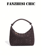 Shein - New Matte Woven Lunch Bag