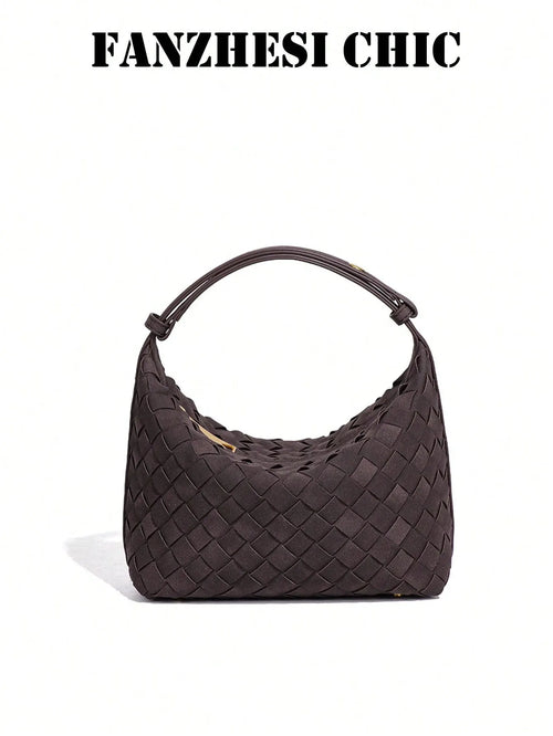 Shein - New Matte Woven Lunch Bag
