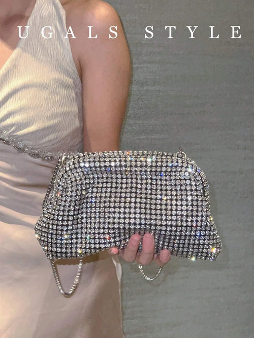 Shein - Luxury Women's Party Prom Shell Clip Box Evening Clutch