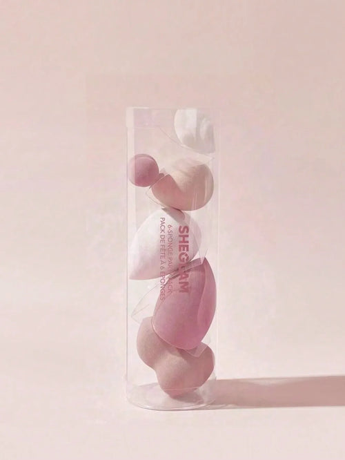 Shein Sheglam - 6-sponge Pack Different Shape Makeup Sponges