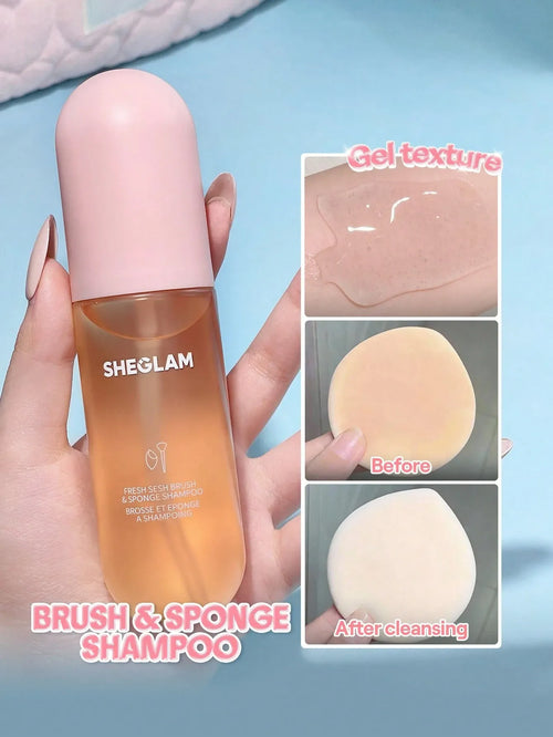 Shein Sheglam - Fresh Sesh Brush & Sponge Shampoo-pink