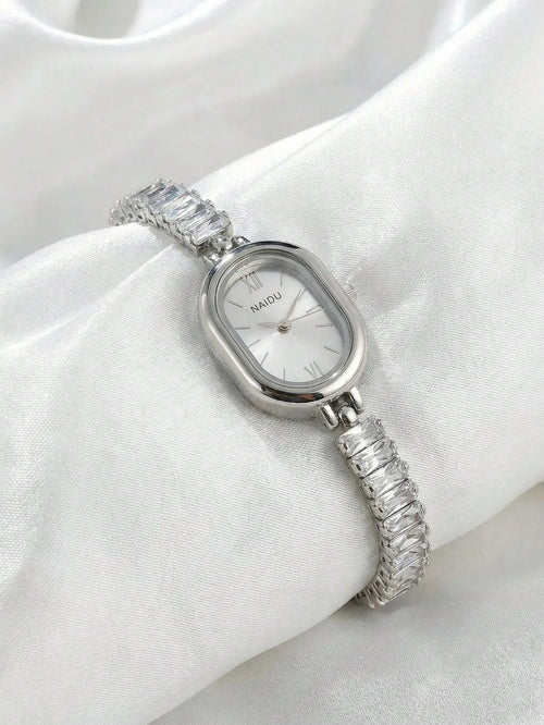 Shein - 1pc Women's Elegant Versatile Quartz Movement Wrist Watch