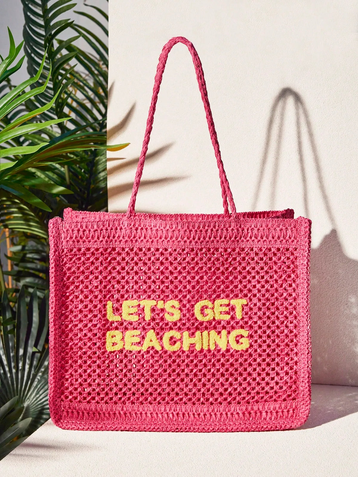 Shein - Shecarry Women's Summer Fashionable Crocheted Tote Bag