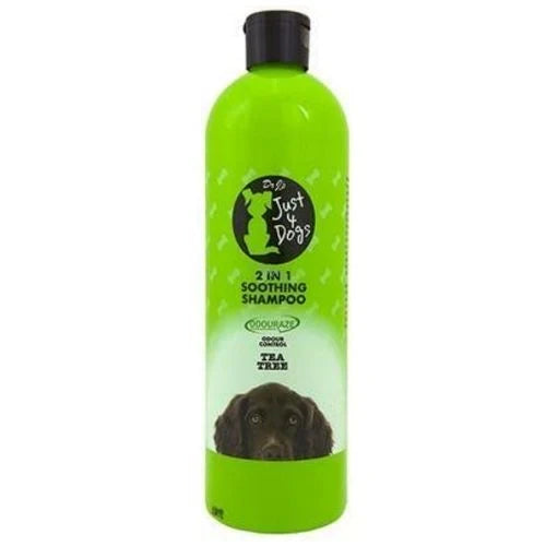 JUST 4 DOG SHAMPOO SOOTHING TEA TREE 2IN1 500 ML