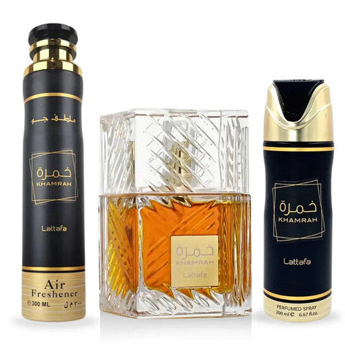 Gift Set - Khamrah Gift Set (edp 100ml+200ml Deo+ 300ml A/f)