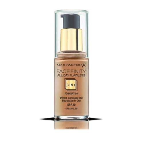 Max Factor - Facefinity All Day Flawless Liquid Foundation 3in1 - 085 Caramel 30ml