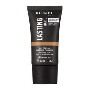 Rimmel London - Lasting Finish Matte Foundation, 400 Natural Beige, 30ml