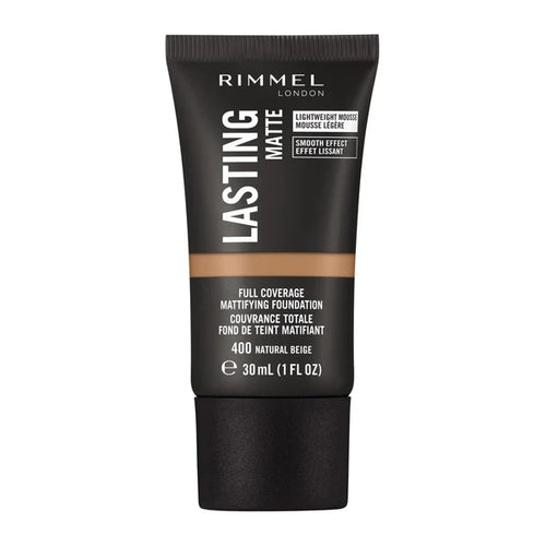 Rimmel London - Lasting Finish Matte Foundation, 400 Natural Beige, 30ml