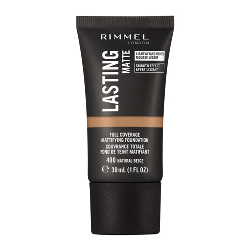 Rimmel London - Lasting Finish Matte Foundation, 400 Natural Beige, 30ml