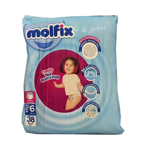 Molfix Baby Pants Jumbo Pack Extra Large 6 38Pcs