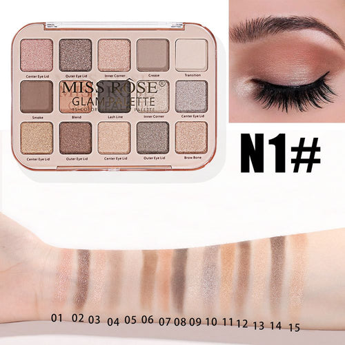 Miss Rose - New 15 Color Eyeshadow Palette-n01