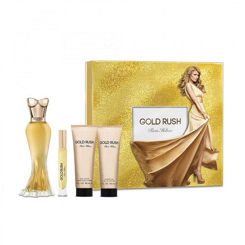 Paris Hilton - Gold Rush W Edps Set 3.4 4p (3.4 Edp/s 0.34 P/spray 3.0 B/lot 3.0 S/gel)