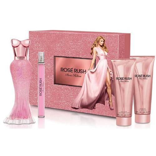Paris Hilton - Rose Rush W Edp Set 3.4 4pc (3.4 Edp/s 0.34 P/spray 3.0 B/lotion 3.0 S/gel)