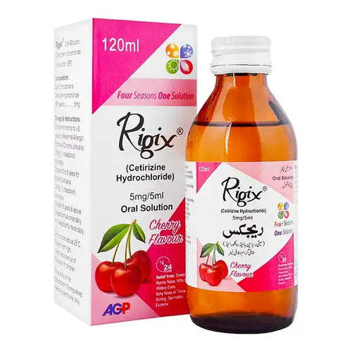 Rigix 120ml Syrup | Cetirizine Anti Allergy Medicine
