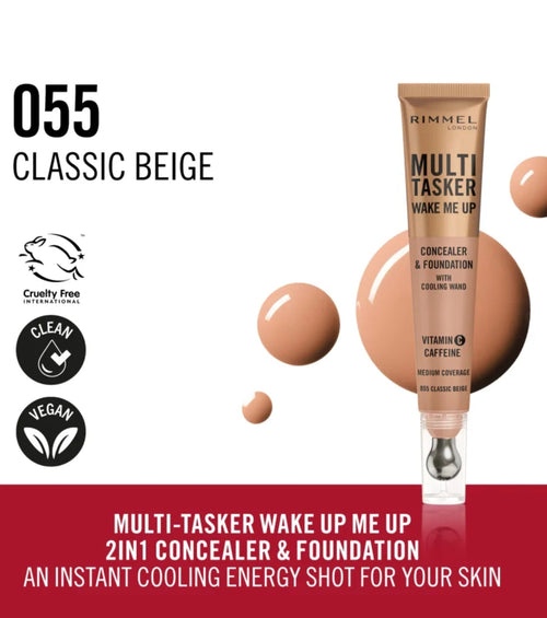 Rimmel - Concealer Multi Tasker Wake Me Up - 055 Classic Beige