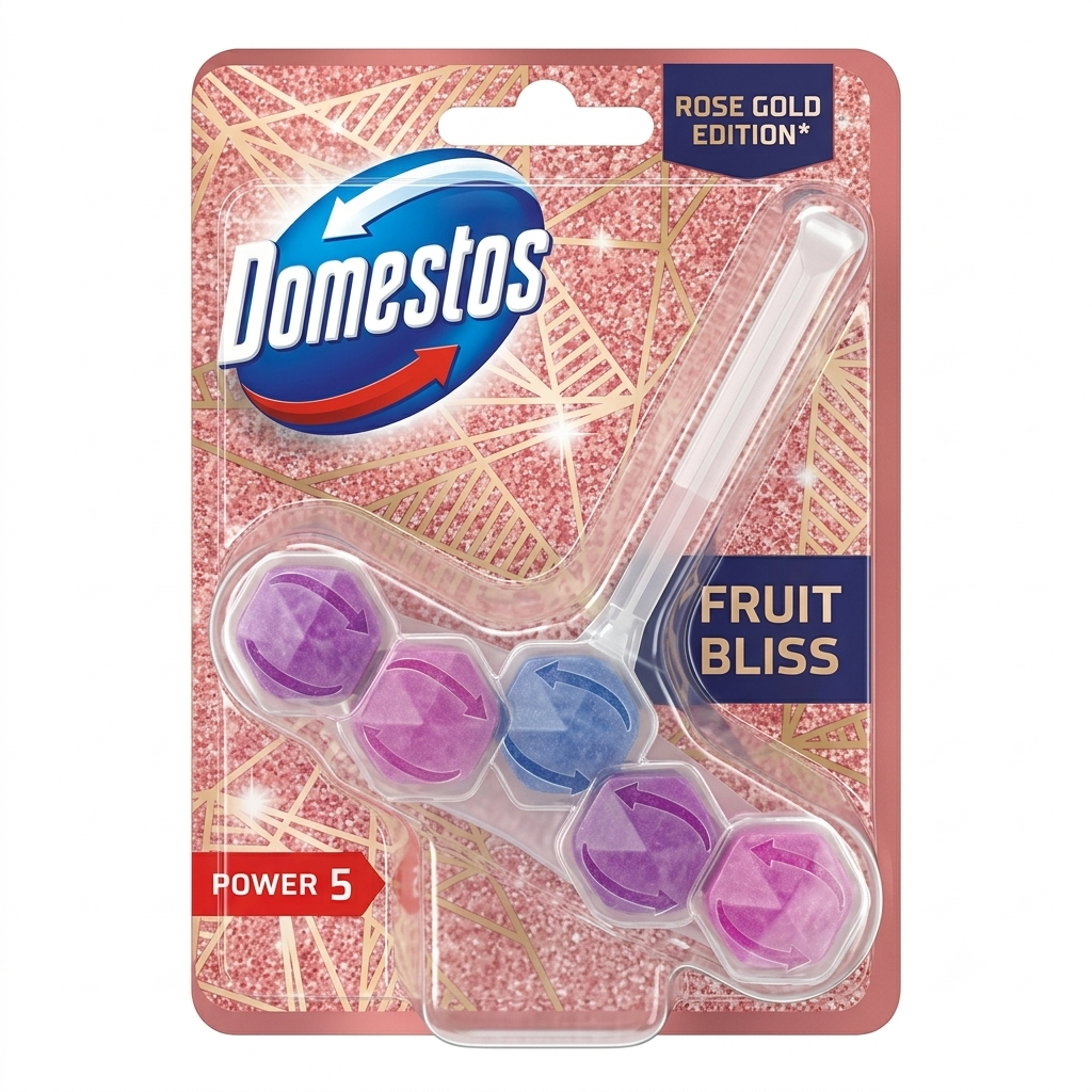 DOMESTOS TOILET FRESHNERS FRUIT BLISS 5 POWER 50G