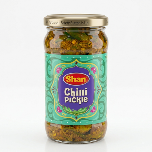 SHAN CHILLI PICKLE JAR 300 GM