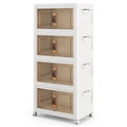 Home.co - Folding Storage Cabinet (4 Layers) 57x30.5x37
