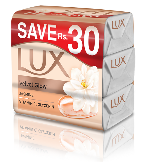 Lux - Velvet Touch White Soap Bar - 100g Trio