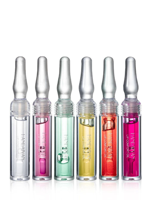 Handaiyan Moisturizing Lip Balm Transparent Small Ampoule Lip Gloss 6 Colors Optional Women Cute Makeup