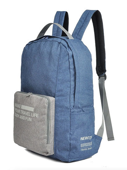 Rangoon - Blue Foldable Travel Backpack